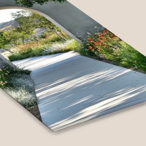 Doorkijk - Pad - Beton - Landschap fotolijst zwart zonder passe partout klein -zsfeer6