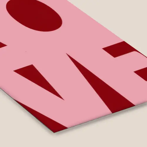 Love - Rood - Blokletters fotolijst zwart zonder passe partout klein -zsfeer6