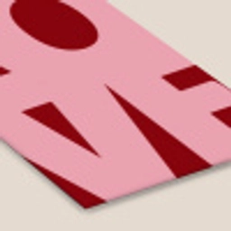 Love - Rood - Blokletters fotolijst zwart zonder passe partout klein -zsfeer6