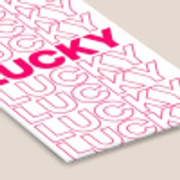 Lucky - Roze - Patroon fotolijst zwart zonder passe partout klein -zsfeer6