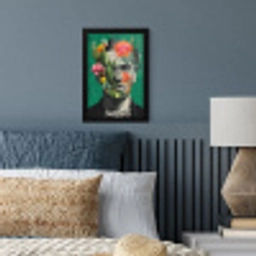 Man - Planten - Groen fotolijst zwart zonder passe partout klein -sfeer3