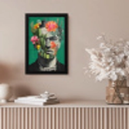 Man - Planten - Groen fotolijst zwart zonder passe partout klein -sfeer5