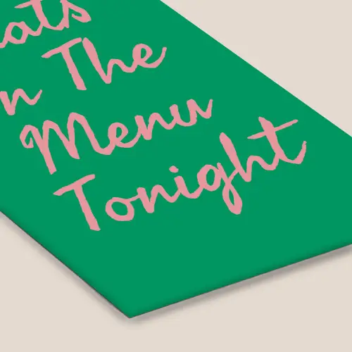 Menu - Quote - Roze fotolijst zwart zonder passe partout klein -zsfeer6