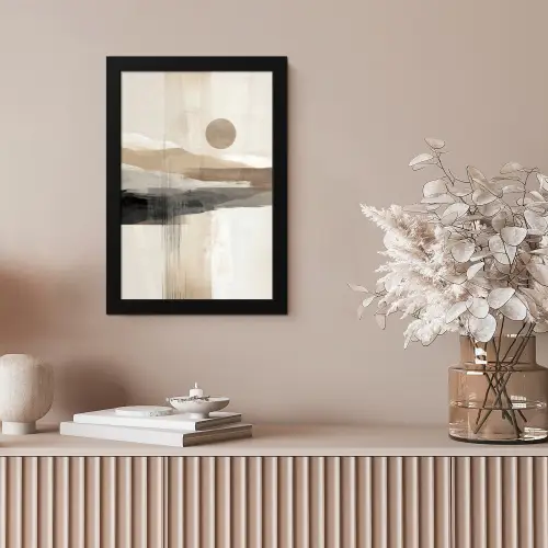 Minimalistisch - Landschap - Dimensie fotolijst zwart zonder passe partout klein -sfeer5