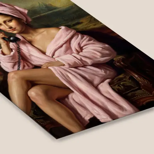 Mona - Klassiek - Roze fotolijst zwart zonder passe partout klein -zsfeer6