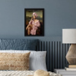 Mona - Klassiek - Roze fotolijst zwart zonder passe partout klein -sfeer3
