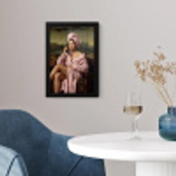 Mona - Klassiek - Roze fotolijst zwart zonder passe partout klein -sfeer4