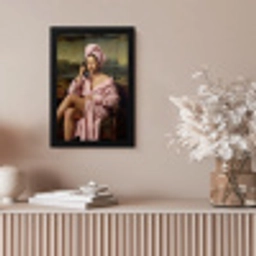 Mona - Klassiek - Roze fotolijst zwart zonder passe partout klein -sfeer5