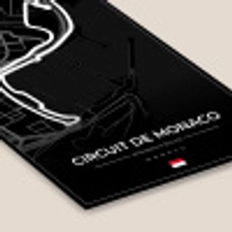 Monaco - Formule 1 - Circuit de Monaco - Racebaan - Circuit - Zwart fotolijst zwart zonder passe partout klein -zsfeer6