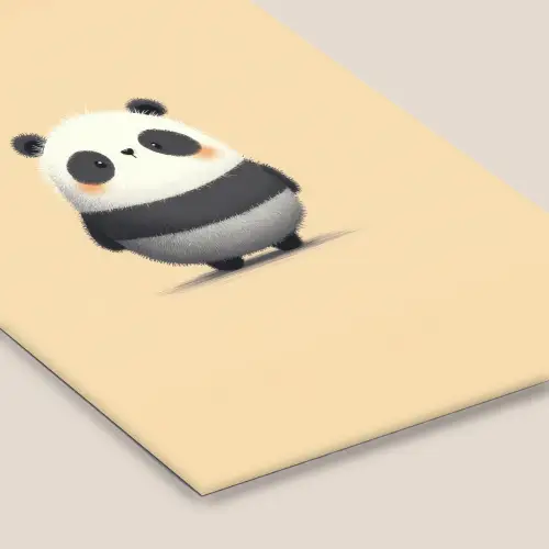 Panda - Beige - Minimalistisch fotolijst zwart zonder passe partout klein -zsfeer6