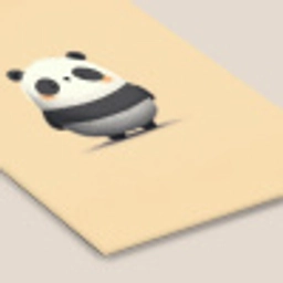 Panda - Beige - Minimalistisch fotolijst zwart zonder passe partout klein -zsfeer6