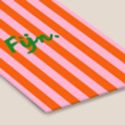 Patroon - Oranje - Fijn - Strepen fotolijst zwart zonder passe partout klein -zsfeer6