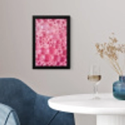 Roze - Schuim - Bubbels fotolijst zwart zonder passe partout klein -sfeer4