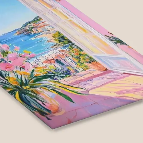 Roze - Buiten - Verf fotolijst zwart zonder passe partout klein -zsfeer6
