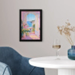 Roze - Buiten - Verf fotolijst zwart zonder passe partout klein -sfeer4