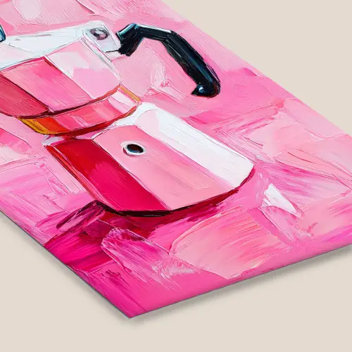 Roze - Verf - Coffee fotolijst zwart zonder passe partout klein -zsfeer6