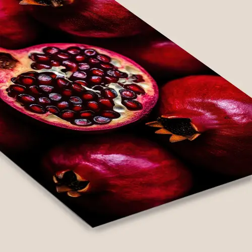 Granaatappel - Rood - Fruit fotolijst zwart zonder passe partout klein -zsfeer6