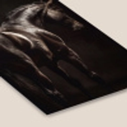 Krachtig - Paard - Donker fotolijst zwart zonder passe partout klein -zsfeer6