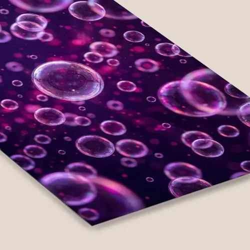 Paars - Bubbels - Schuim fotolijst zwart zonder passe partout klein -zsfeer6