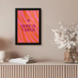 Quote - Zomer - Roze fotolijst zwart zonder passe partout klein -sfeer5