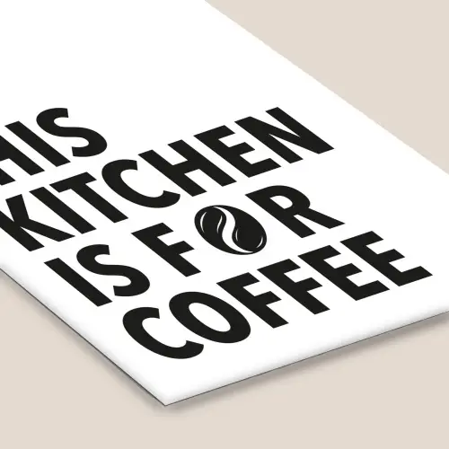 Quotes - Koffie - Bonen - Modern fotolijst zwart zonder passe partout klein -zsfeer6