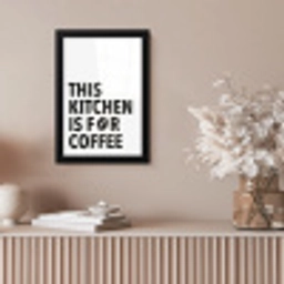 Quotes  - Koffie - Bonen - Modern fotolijst zwart zonder passe partout klein -sfeer5