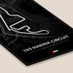 Racebaan - Yas Marina Circuit - Circuit - F1 - Abu Dhabi - Zwart fotolijst zwart zonder passe partout klein -zsfeer6
