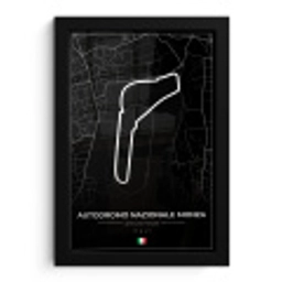 Racing - F1 - Circuit - Italië - Autodromo Nazionale Monza - Zwart fotolijst zwart zonder passe partout klein -3d
