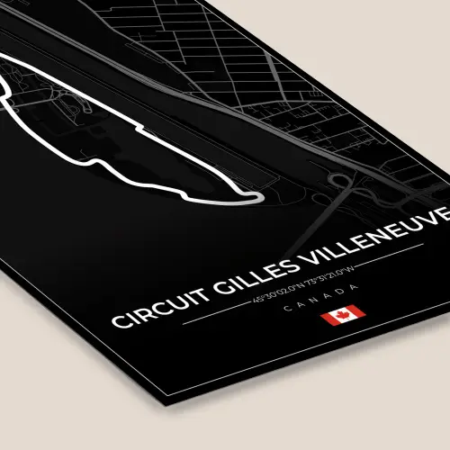 Racing - Racebaan - Circuit Gilles Villeneuve - Canada - F1 - Zwart fotolijst zwart zonder passe partout klein -zsfeer6