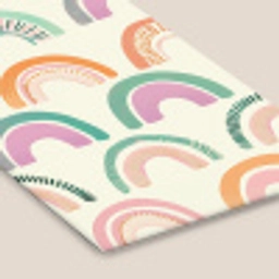 Regenboog - Pastel - Patroon fotolijst zwart zonder passe partout klein -zsfeer6