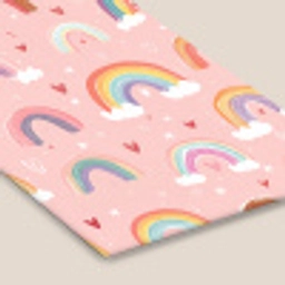 Regenboog - Patroon - Pastel - Handgetekend fotolijst zwart zonder passe partout klein -zsfeer6