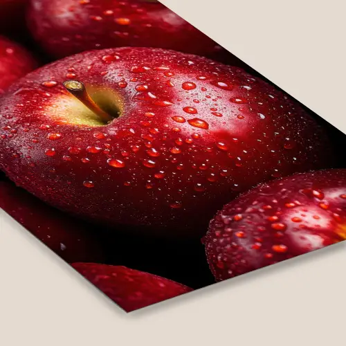 Rood - Appels - Fruit fotolijst zwart zonder passe partout klein -zsfeer6