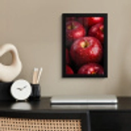 Rood - Appels - Fruit fotolijst zwart zonder passe partout klein -sfeer1