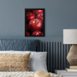 Rood - Appels - Fruit fotolijst zwart zonder passe partout klein -sfeer3