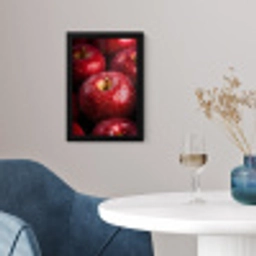 Rood - Appels - Fruit fotolijst zwart zonder passe partout klein -sfeer4