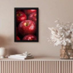 Rood - Appels - Fruit fotolijst zwart zonder passe partout klein -sfeer5