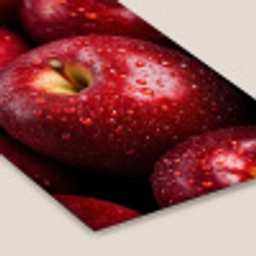 Rood - Appels - Fruit fotolijst zwart zonder passe partout klein -zsfeer6
