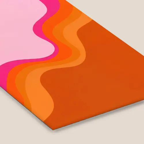 Retro - Waves - Kleurrijk fotolijst zwart zonder passe partout klein -zsfeer6