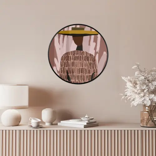 Abstract - Figuur - Illustratie - Hoed Fotolijst rond zonder passe partout klein -sfeer3