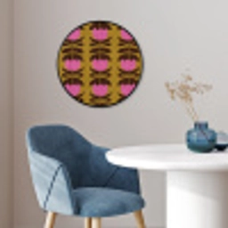 Abstract - Bloemen - Roze Fotolijst rond zonder passe partout klein 856 -sfeer2