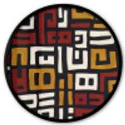 Abstract - Patroon - Rood Fotolijst rond zonder passe partout klein -3d