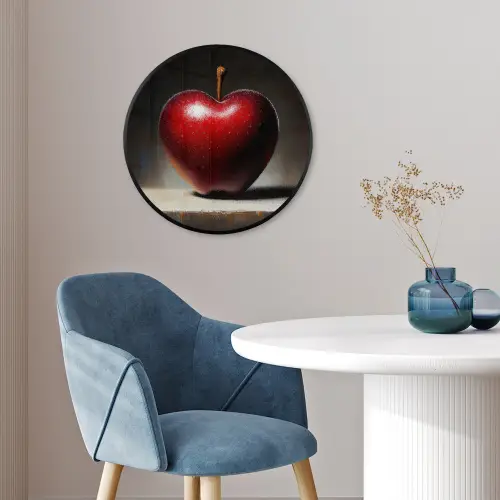 Apple - Hart - Rood Fotolijst rond zonder passe partout klein -sfeer2