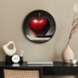 Apple - Hart - Rood Fotolijst rond zonder passe partout klein -sfeer1