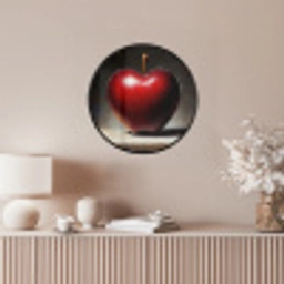 Apple - Hart - Rood Fotolijst rond zonder passe partout klein -sfeer3
