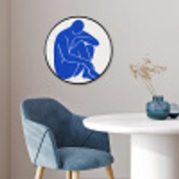 Lichaam - Abstract - Blauw Fotolijst rond zonder passe partout klein -sfeer2