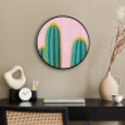 Cactussen - Modern - Pastel Fotolijst rond zonder passe partout klein -sfeer1