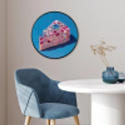 Taart - Edelstenen - Glitters - Roze Fotolijst rond zonder passe partout klein -sfeer2