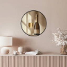 Champagne - Beige - Schaduw - Bubbels Fotolijst rond zonder passe partout klein -sfeer3