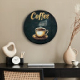 Koffie - Schotel - Koffiebonen - Retro Fotolijst rond zonder passe partout klein -sfeer1