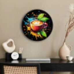 Koffie - Graffiti - Drinken - Abstract Fotolijst rond zonder passe partout klein -sfeer1